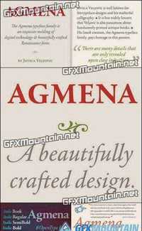 Agmena Pro Font Family - 8 Fonts for $468
