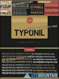 Typonil Font Family - 8 Fonts for $130