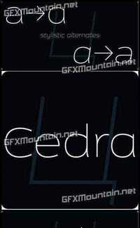 Cedra 4F Font Family - 8 Fonts for $97