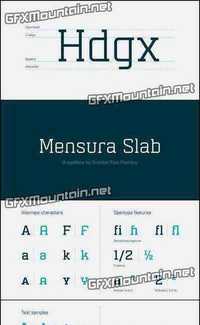 Mensura Slab Font Family - 4 Fonts for $75