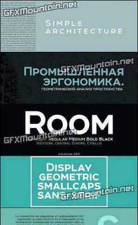 Room Font Family - 6 Fonts for $125