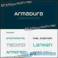 Armadura Font Family - 6 Fonts $90