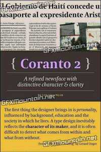 Coranto 2 Font Family  - 7 Fonts $385