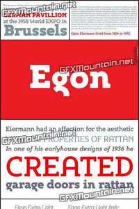 Egon Font Family - 6 Fonts for $174