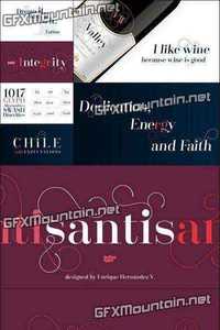 Santist Font Family - 4 Fonts 180$