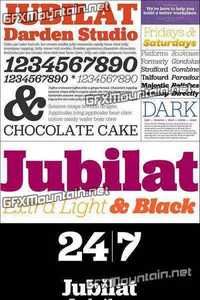 Jubilat Font Family - 12 Fonts for $132