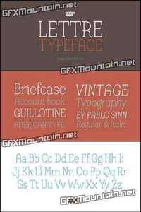Lettre Font Family - 2 Fonts for $35