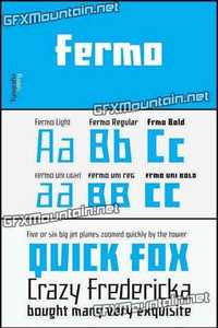 Fermo TRF Font Family - 6 Fonts for $90