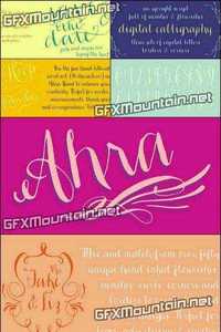 Ahra Font Family - 3 Fonts for $124
