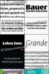 Leksa Sans Font Family - 14 Fonts for $540