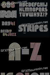 Stripes Font for $15