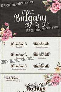 Bulgary Font Family - 2 Fonts for $15