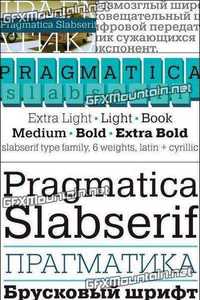 Pragmatica Slab Font Family - 6 Fonts for $220