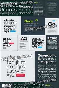 Nexa Font Family - 16 Fonts for $90