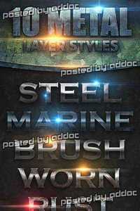 Graphicriver - Metal Layer Styles 8240593 
