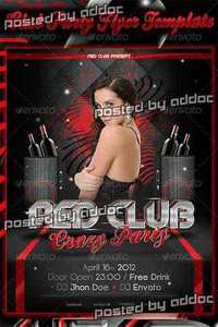 GraphicRiver - Red Club Party Flyer
