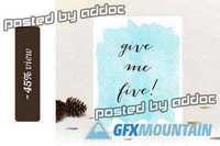CM - Card Mockup with Glitter Confetti