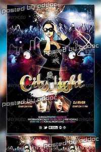 GraphicRiver - City Light Party Flyer 