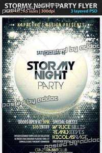 GraphicRiver - Stormy Night Party Flyer