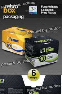 GraphicRiver - GA Retro Box Multipurpose Packaging