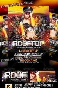 GraphicRiver - Party in the Rooftop | Flyer + Facebook Cover