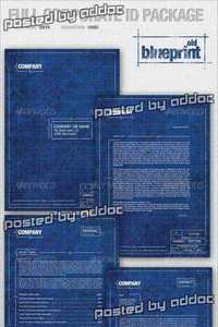 GraphicRiver - Full Corporate ID Package - old BLUEPRINT 