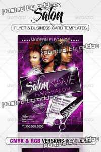 GraphicRiver - Salon Flyer and Business Card Templates