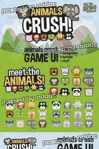 GraphicRiver - Animals Crush Game UI 