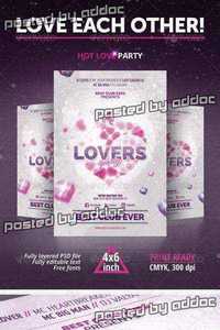 GraphicRiver - Valentine's Day, Lovers Party Flyer