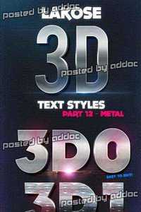 Graphicriver - Lakose 3D Text Styles Part 12 9357483