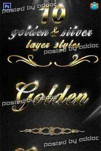 Graphicriver - Golden & Silver Layer Styles V.2 9440356