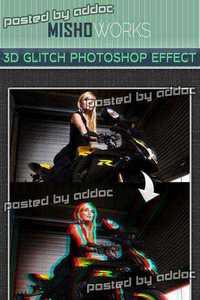 Graphicriver - 3D Glitch Photoshop Effect 9496590