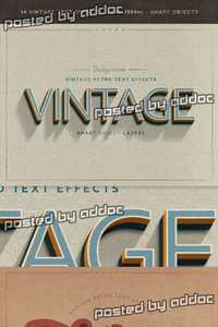 Graphicriver - New Vintage Retro Text Effects 9373491
