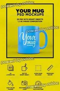 Graphicriver - Your Mug - PSD Mockup 9412502