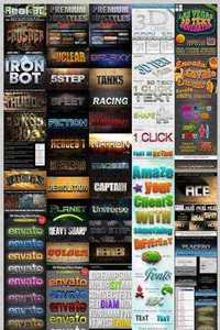 GraphicRiver - 3D Text Styles and Actions BIG BUNDLE!