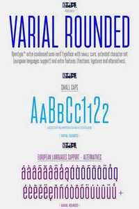 Varial Rounded Fonts Family