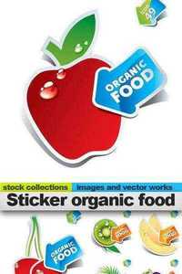 Sticker organic food, 25 x EPS