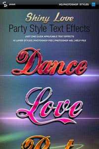 Graphicriver - Shiny Love Party Style Text Effects 10027902