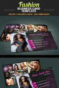 Graphicriver Fashion Model Actress Business Card Template 4805733