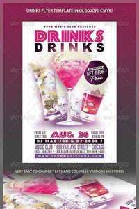 GraphicRiver - Drinks Flyer Template