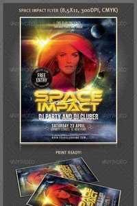 GraphicRiver - Space Impact Party Flyer
