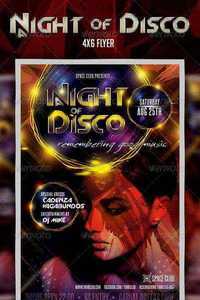 Graphicriver A night of Disco Flyer 2798445