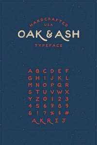 Oak & Ash - Hand Drawn Font