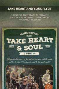 GraphicRiver - Take hearth and soul poster flyer 10369831