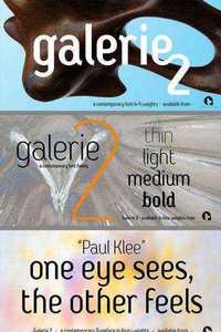 Galerie 2 Narrower Styling 4 Fonts