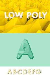Vector Low Poly Alphabet