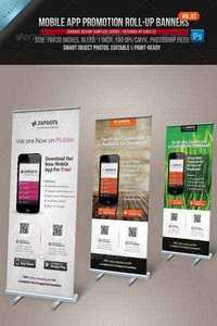 GraphicRiver - Mobile App Promotion Roll-up Banners Vol.02