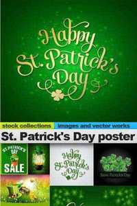 St. Patrick's Day poster, 15 x EPS