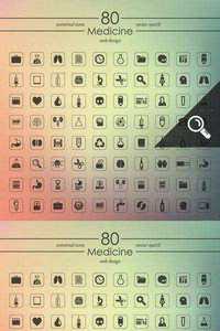 CM - 80 MEDICINE Icons - 201401