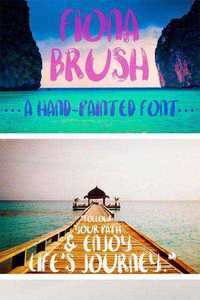 Fiona Brush, A Hand-Painted Font